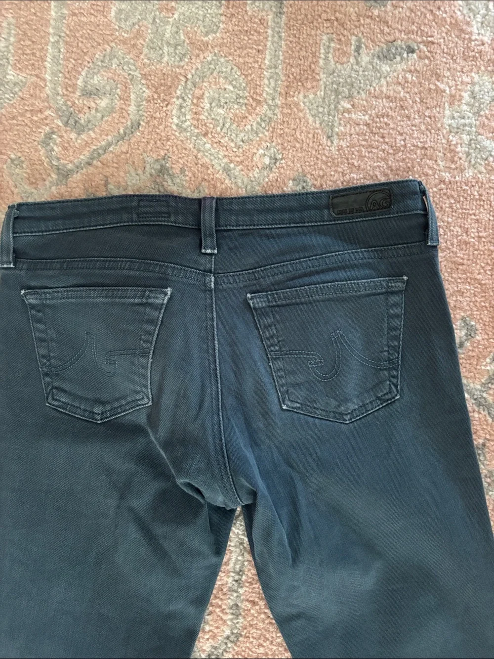 AG Adriano Goldschmied Slim Jeans in Teal Blue